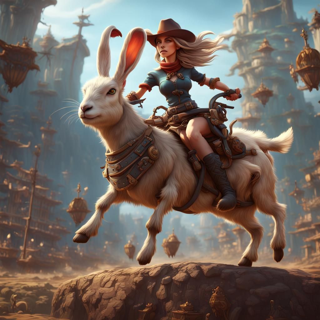 Bunny-goat rider evolved
