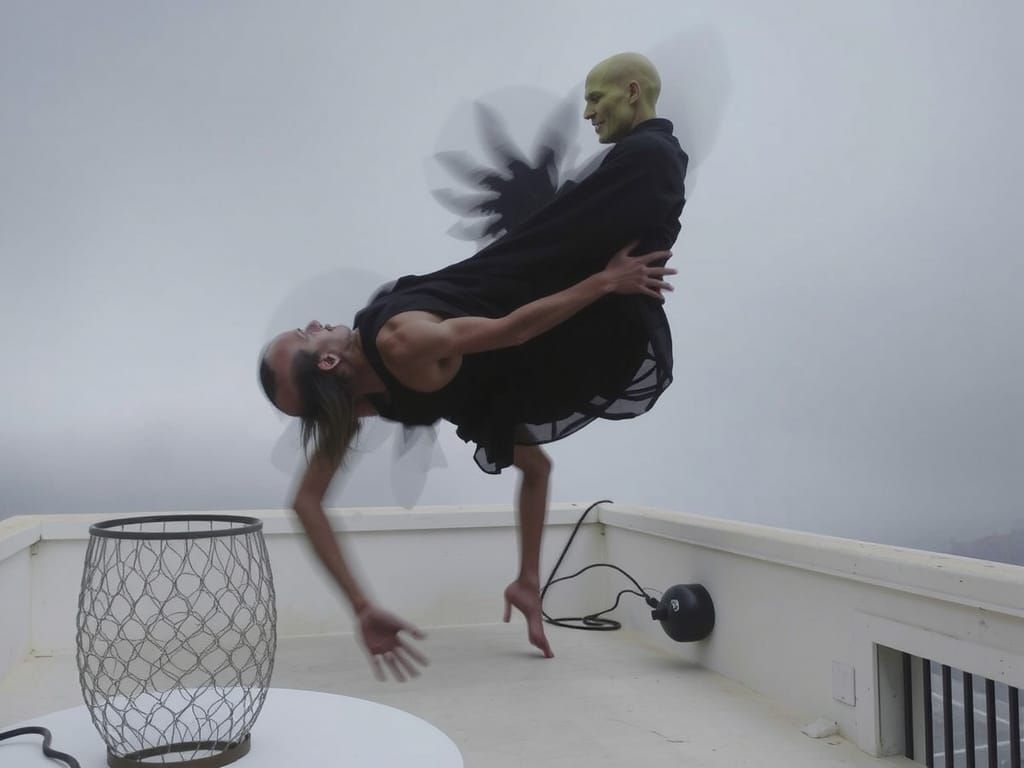 Eerie Dance Macabre in Film Noir Style