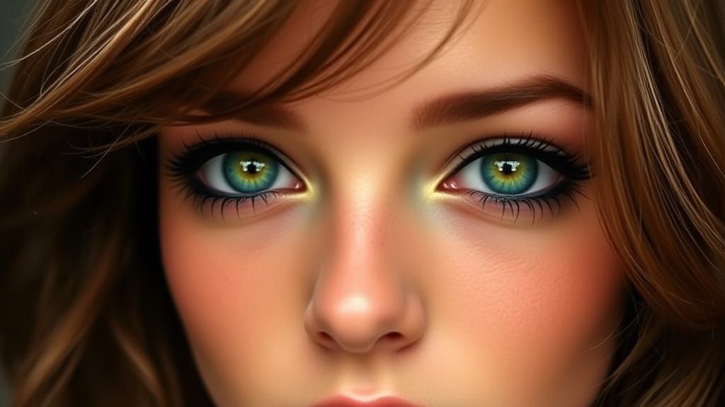 A Young Woman with Haunting Far Away Eyes