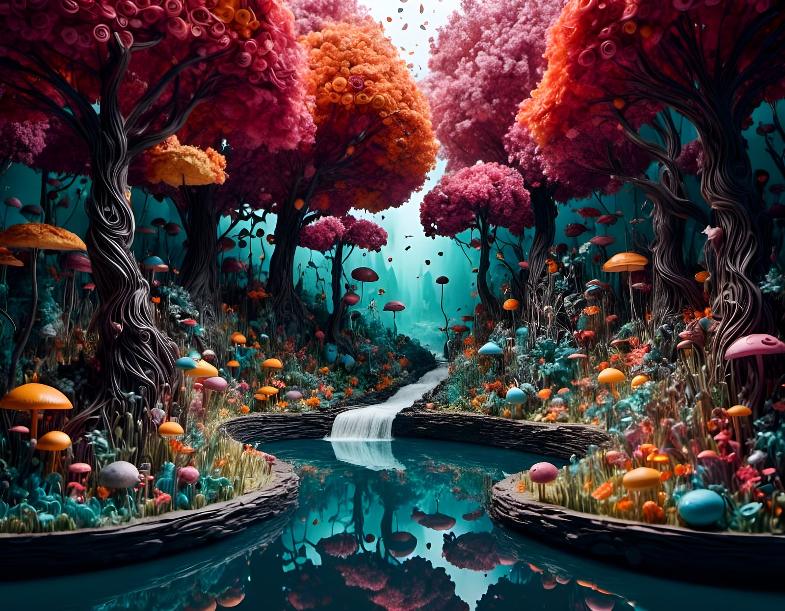 Enchanted Forest Paper Quilling in 3D Landscape