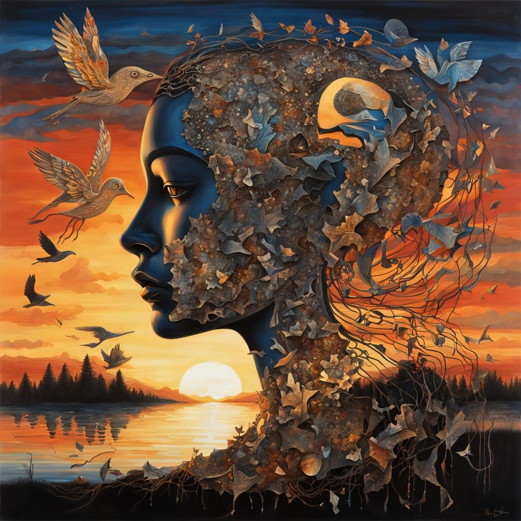 Surreal Sunset Sculpture Celebrates Strength and Resilience