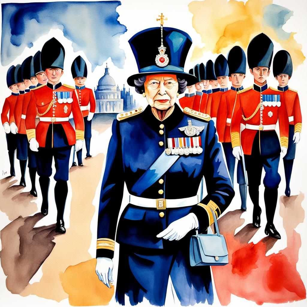 The Majesty of Queen Elizabeth II and Her Royal Guard..