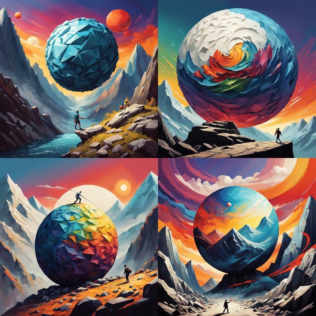 Sisyphus Pushes Burden of Debt Up a Mountain