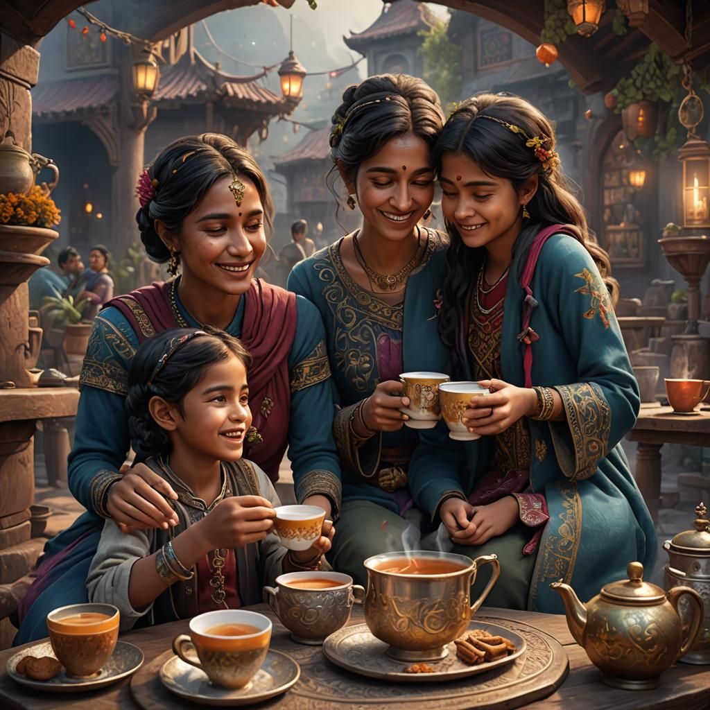 Chai and Chats: Mother and Children Sharing Stories