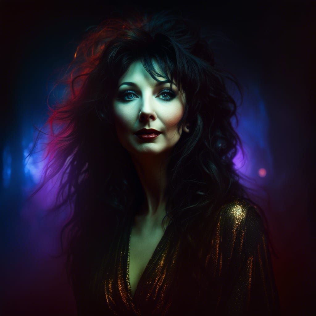 Kate Bush Portrait in Surrealist Style