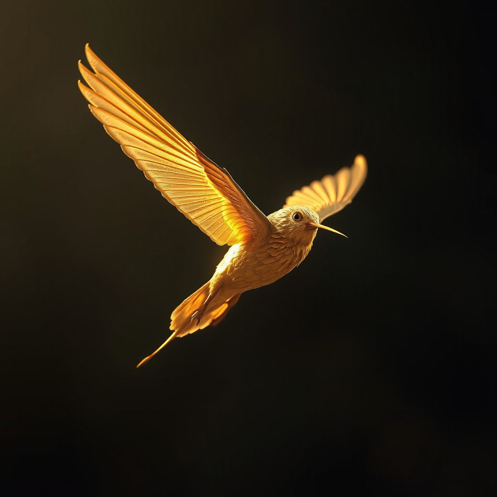 Majestic Golden Snitch in Cinematic Light