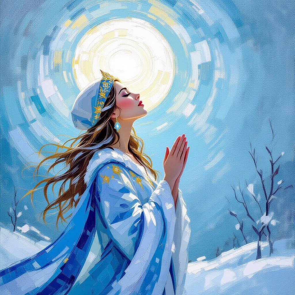 Winter Sun Goddess of Light and Ice