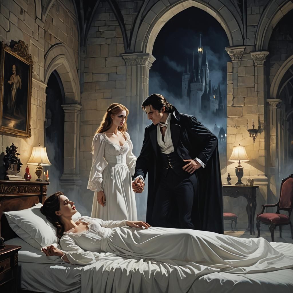Vampire Master Introduces New Victim in Castle Bedroom