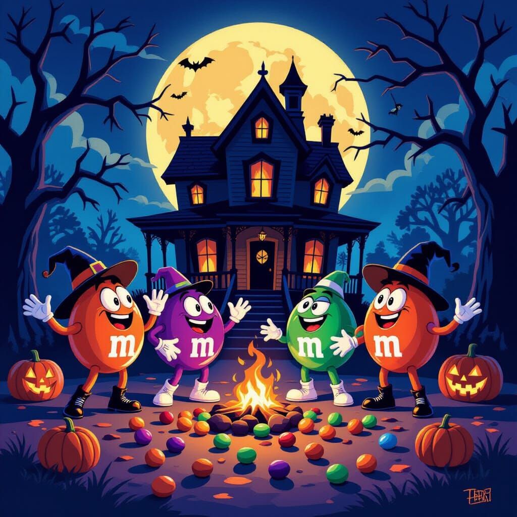 Halloween Candies and Singing Raisins at Haunted House