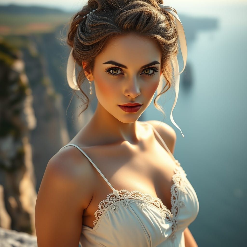 Enchanting Antique Beauty Invites You to Join Her in Breatht...