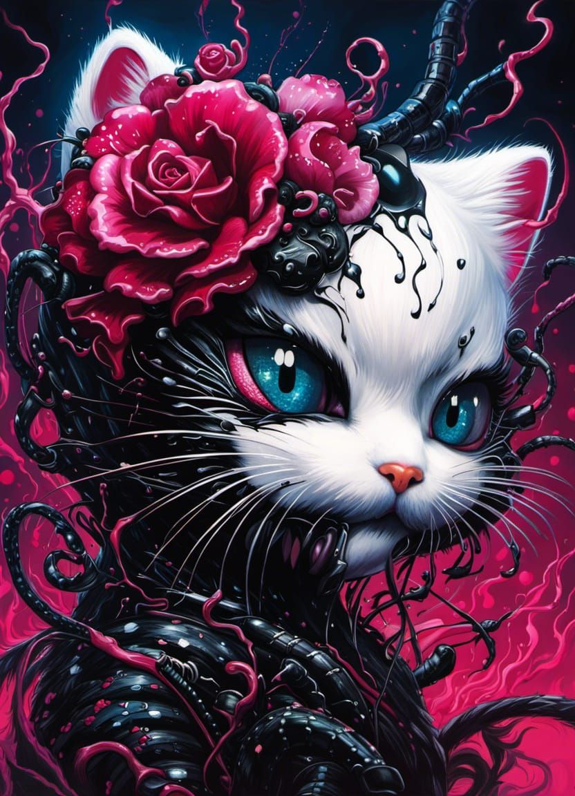 Hello Kitty x Venom Symbiote