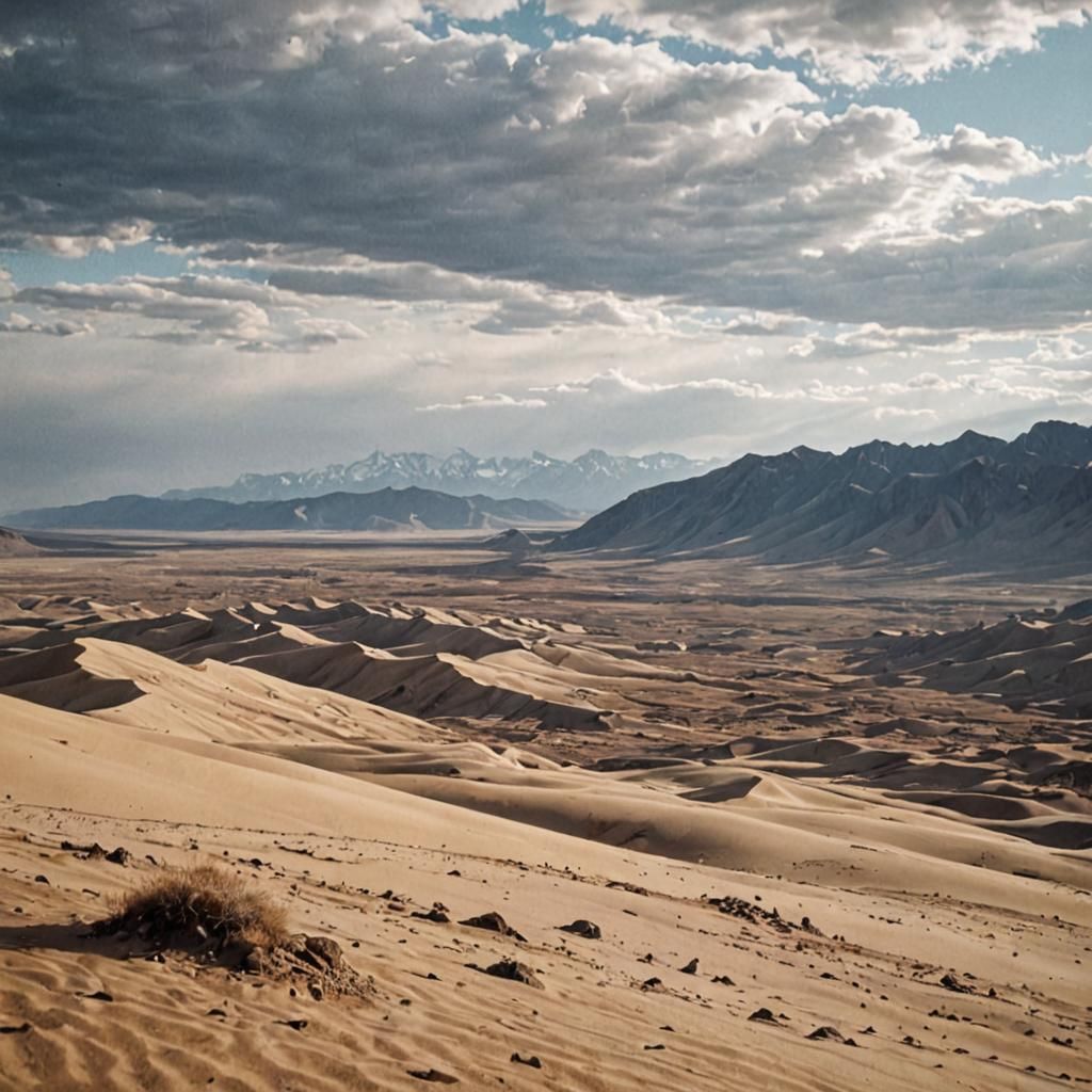 Dramatic View of Russia's Chara Sands Desert