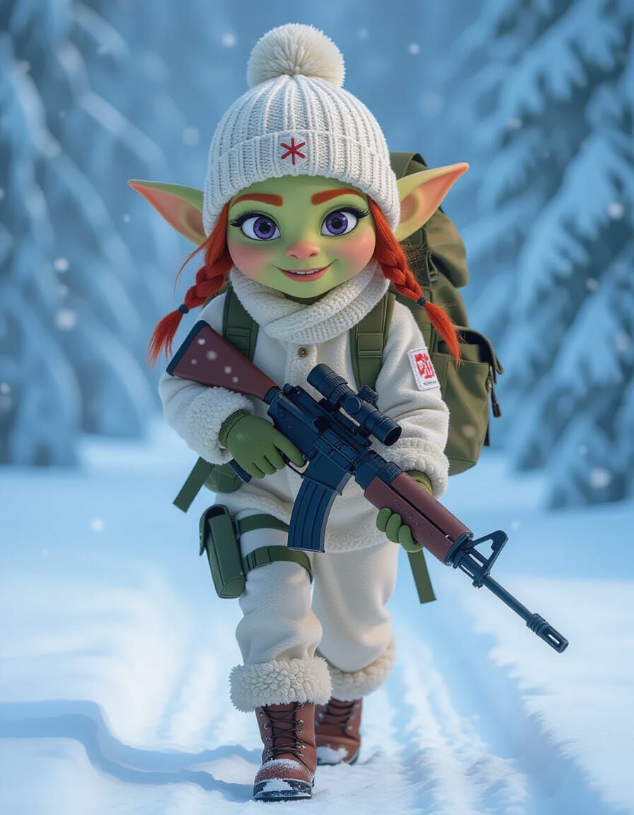 Feral Goblin Elf Patrol in Apocalyptic Winter