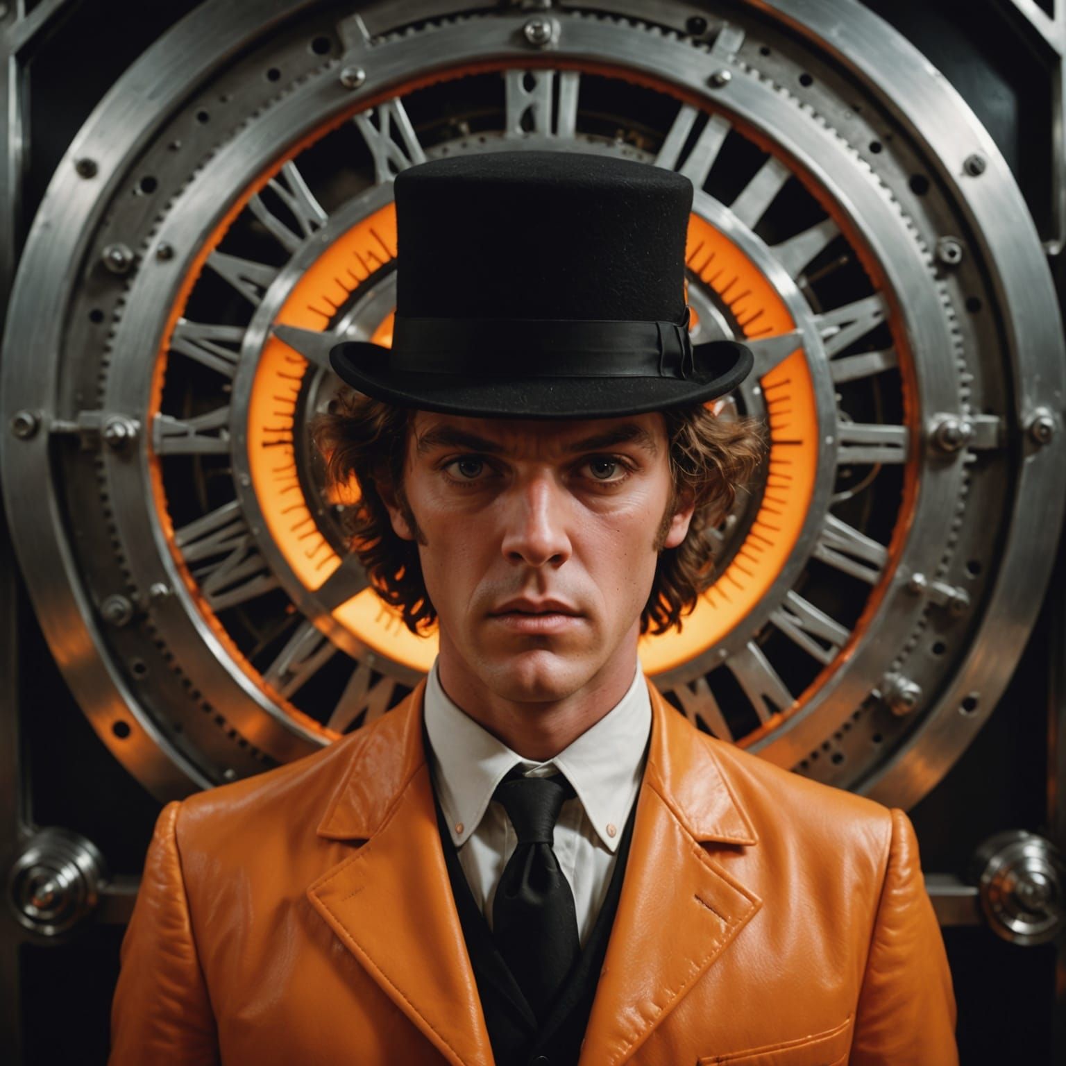 Intricate Clockwork Orange in Hyperrealistic HDR