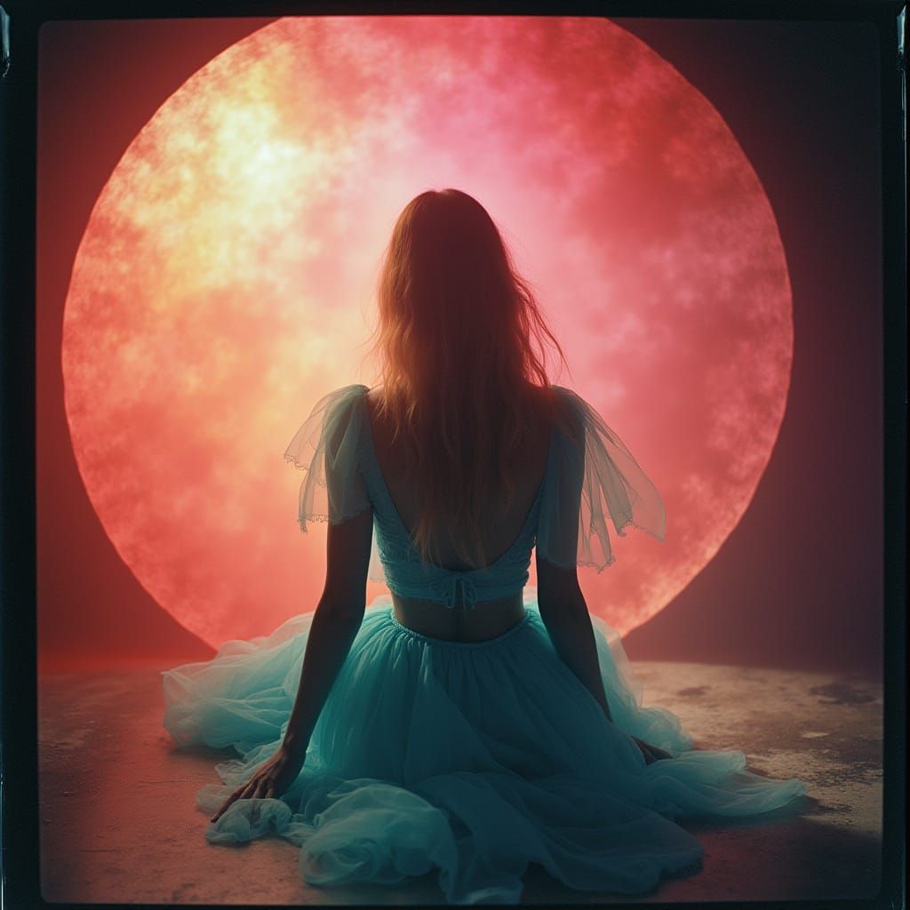 Artistic Color Pinhole Camera Image