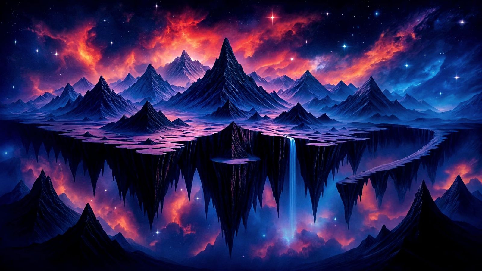 Himalayan Islands Floating in Sky, Codex Style