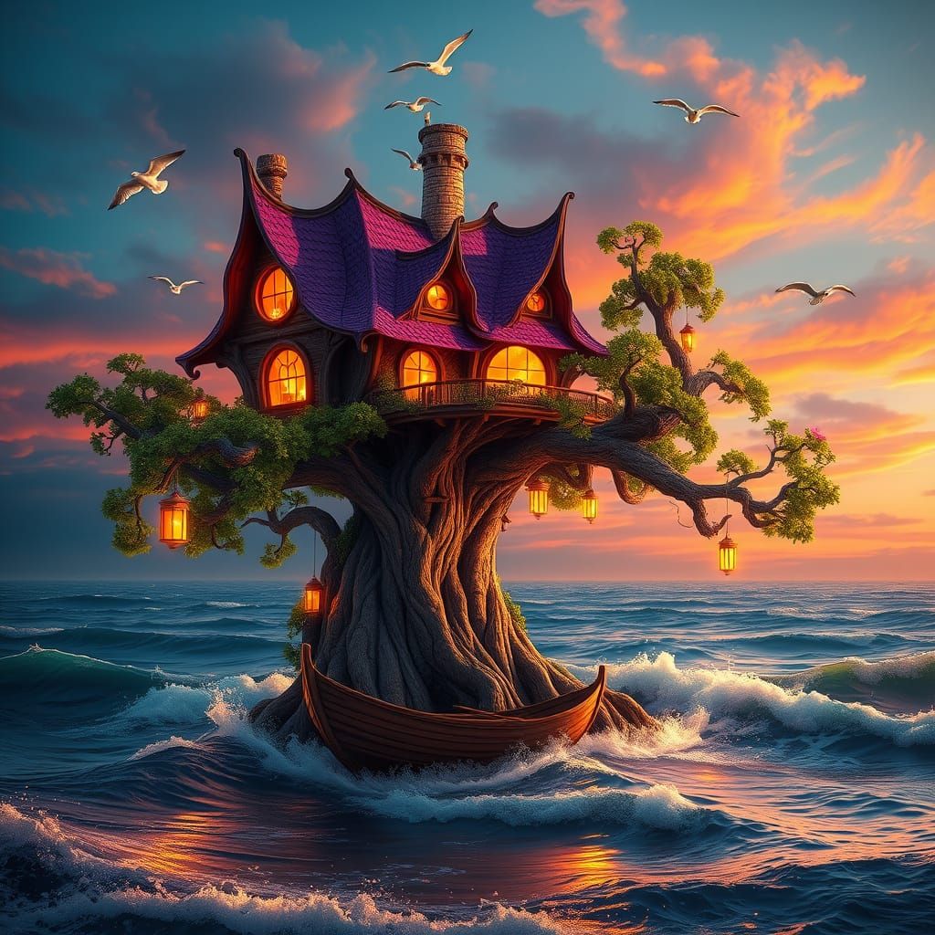 *Surreal, painterly style, quirky, textured, luminous, vivid and vibrant colours, dreamy, whimsical and enchanting.
*An ...