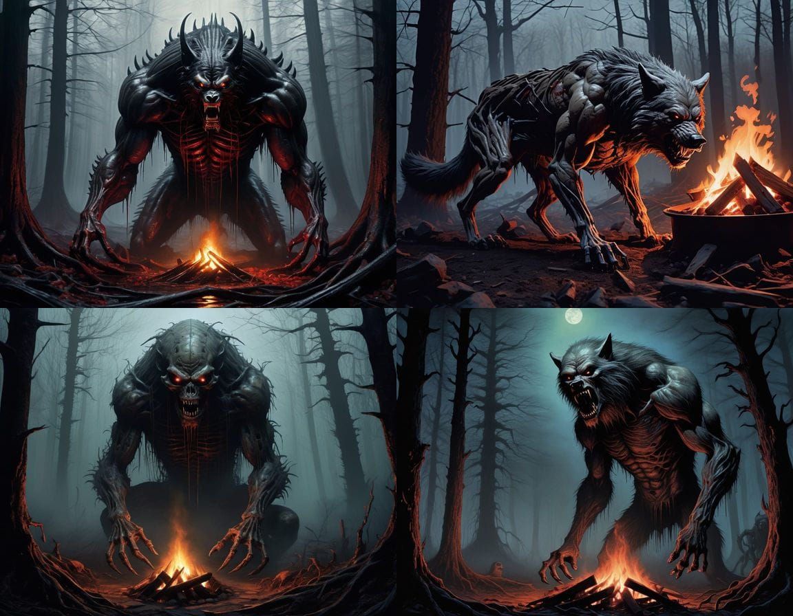 Werewolf Devastates Camping Site in Creepy Forest