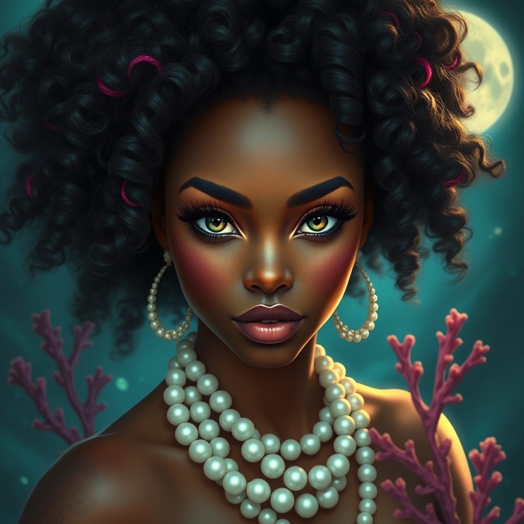 Divine Mermaid Goddess of the Ocean Depths