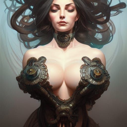 Eldritch Woman Portrait in Artgerm Style