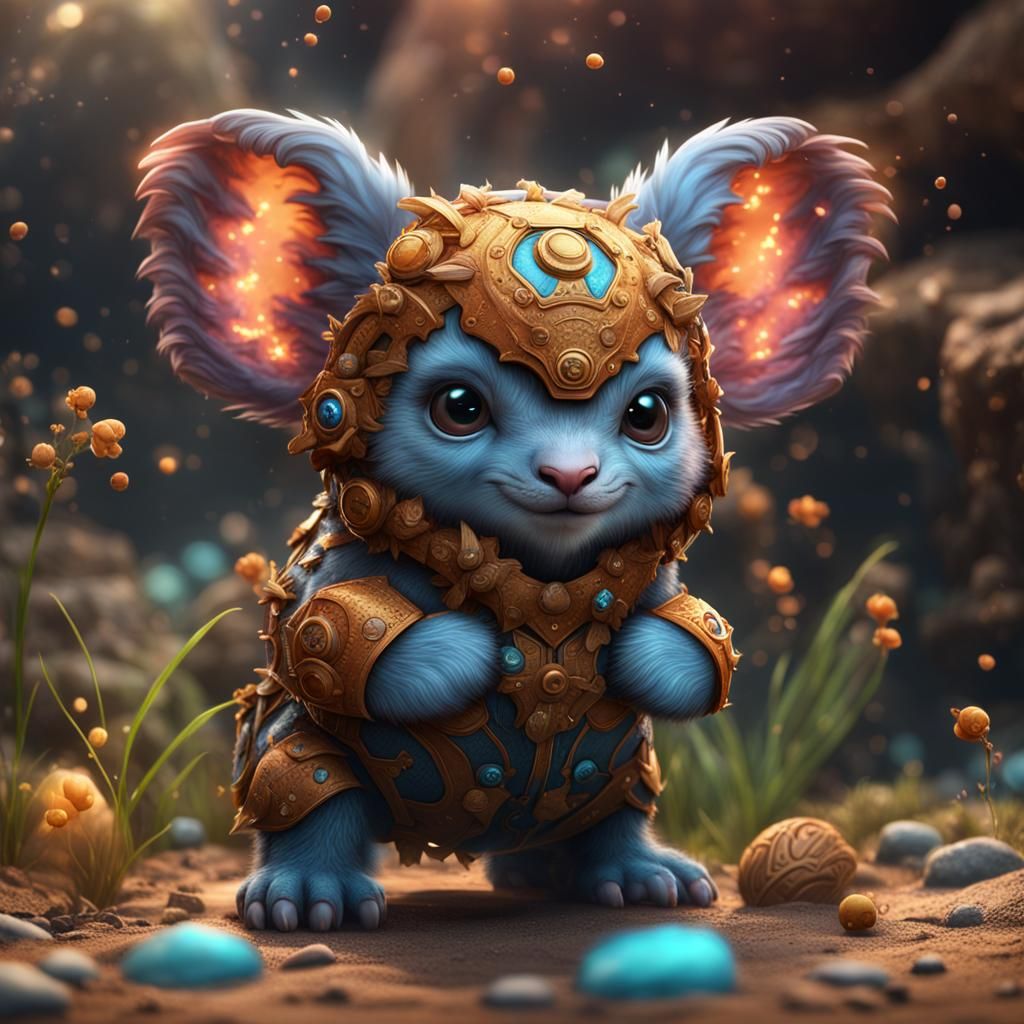 Cute Baby Animal: Detailed Fantasy Concept Art