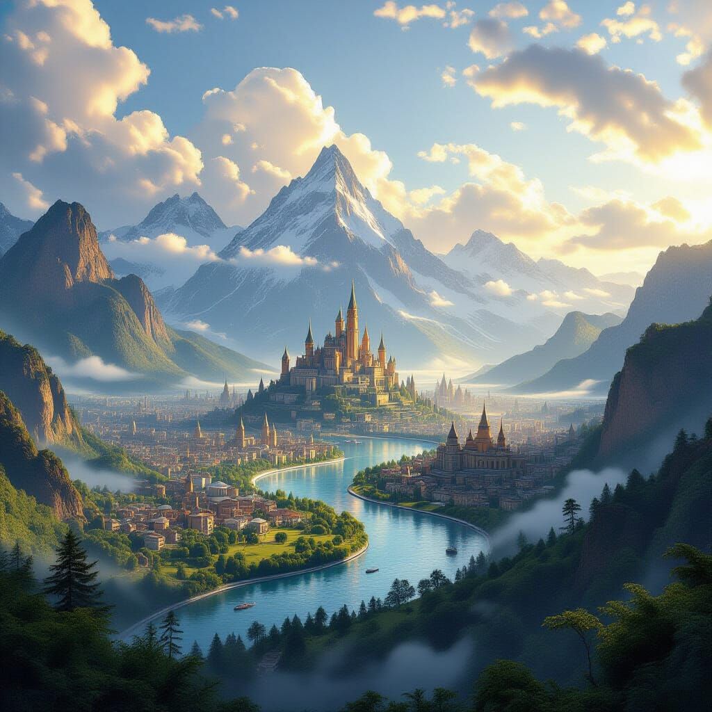 Epic Landscape and Cityscape Fusion