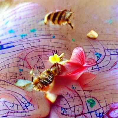 Honeybee Nectar Gathering: An Impressionistic View