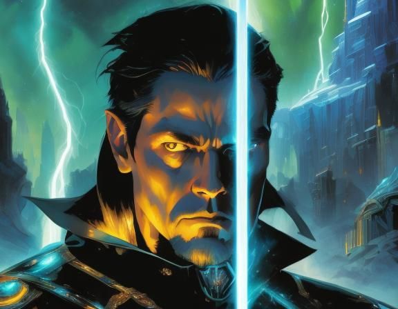 Dark Lord's Gauntlet with Techno-Bard in Space Opera Style