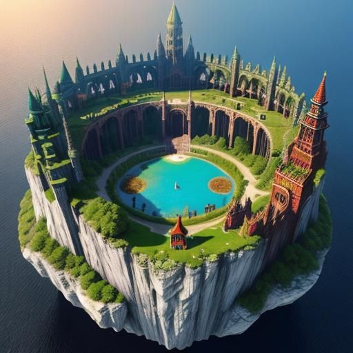 Fantasy Permaculture Utopia: A Harmonious World