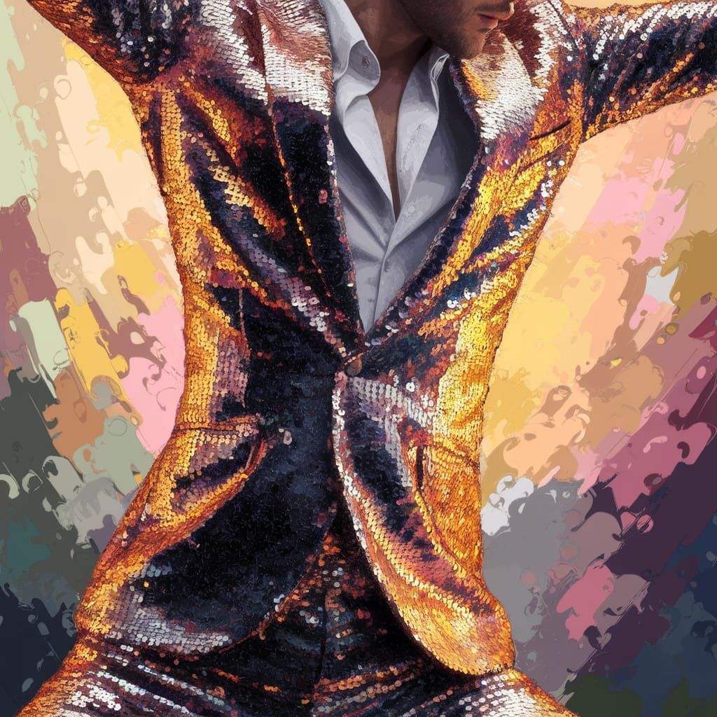 Dancer in Vibrant Neo-Expressionist Style