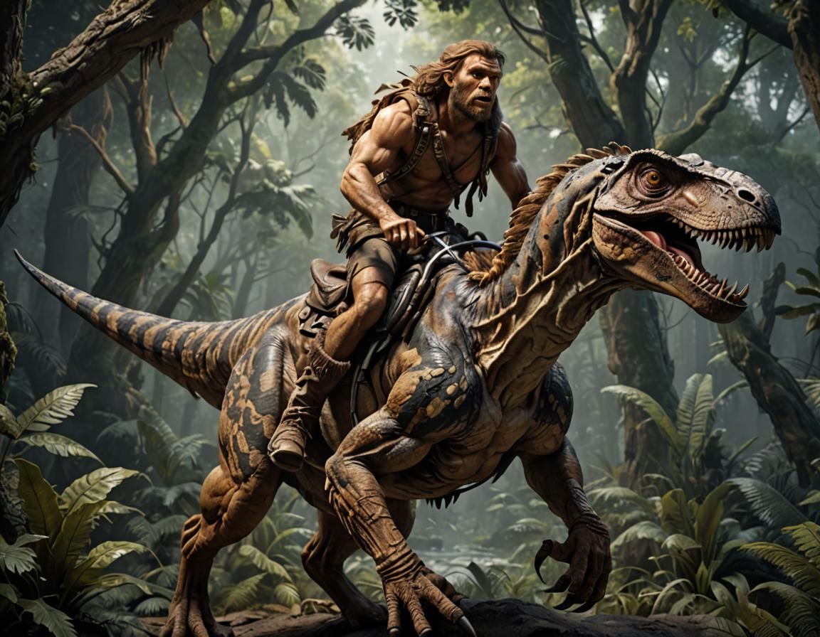 Riding a Velociraptor