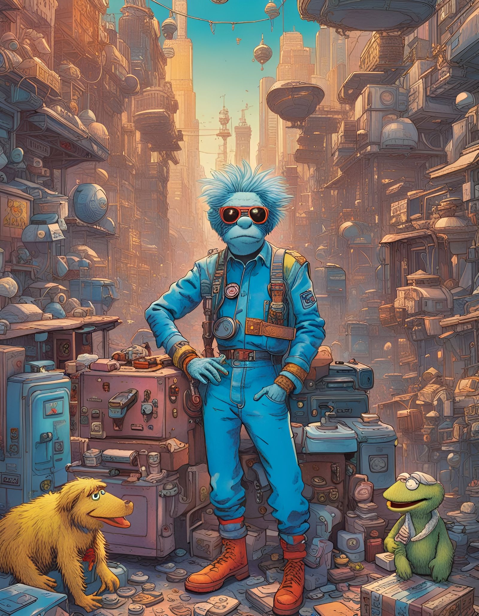 Cyberpunk Avatar in 2077 Vogue Style