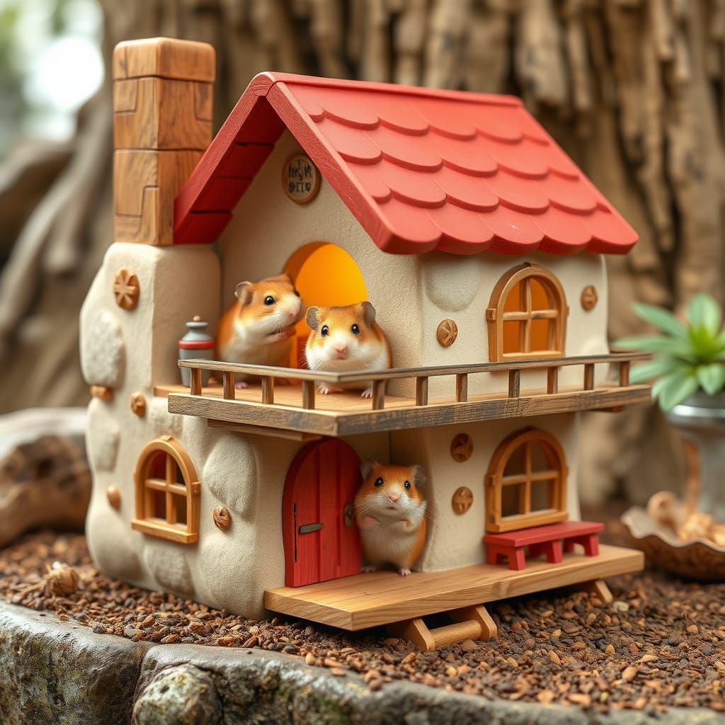 Hamster High House: An AI Interpretation