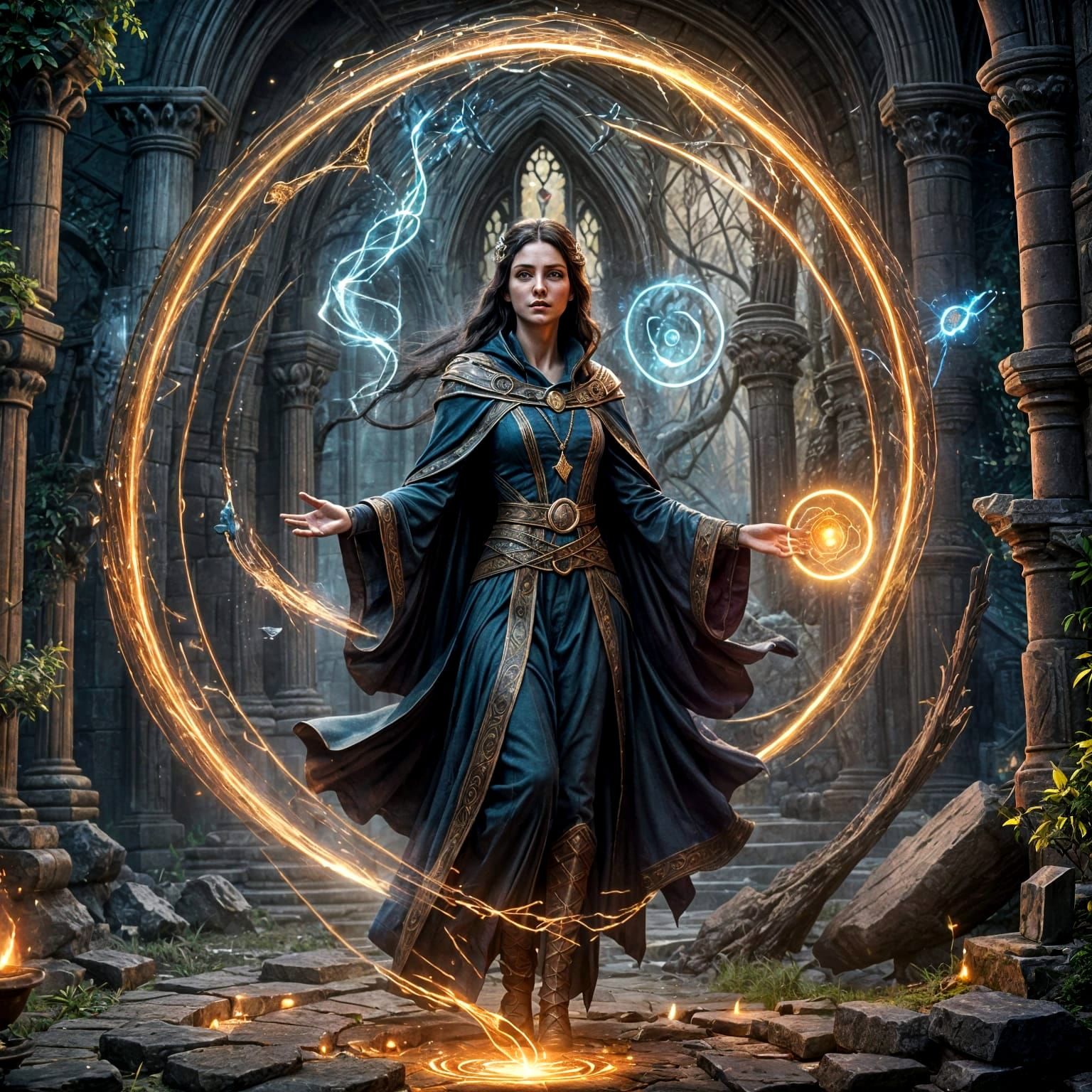 Sorceress Opens Portal to the Future