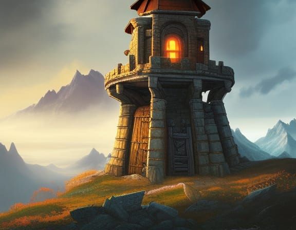 Dwarven Command Beacon in High Mountain Watchtower
