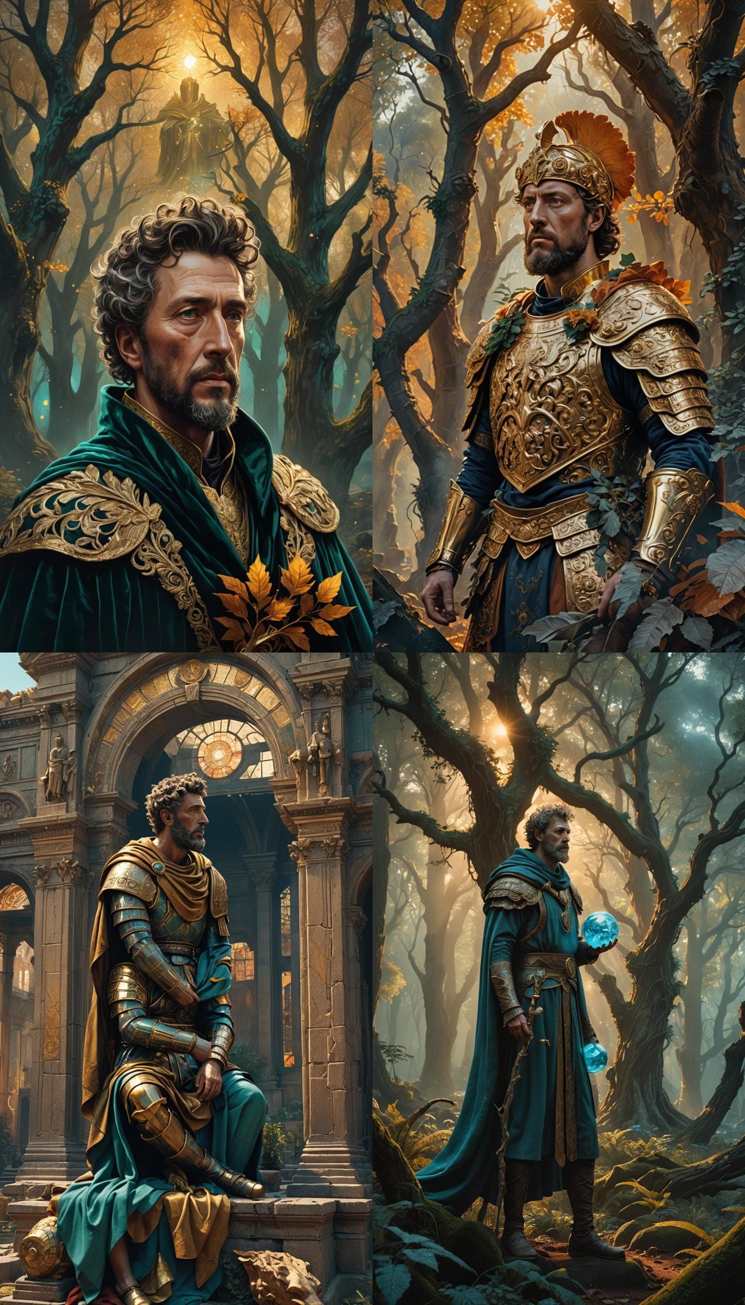 Marcus Aurelius: Detailed Fantasy Matte Painting