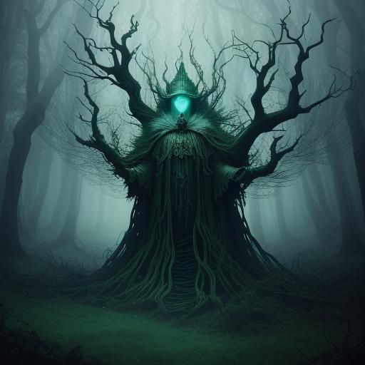 Agatha Harkness Portrait in Eerie Surrealism Style