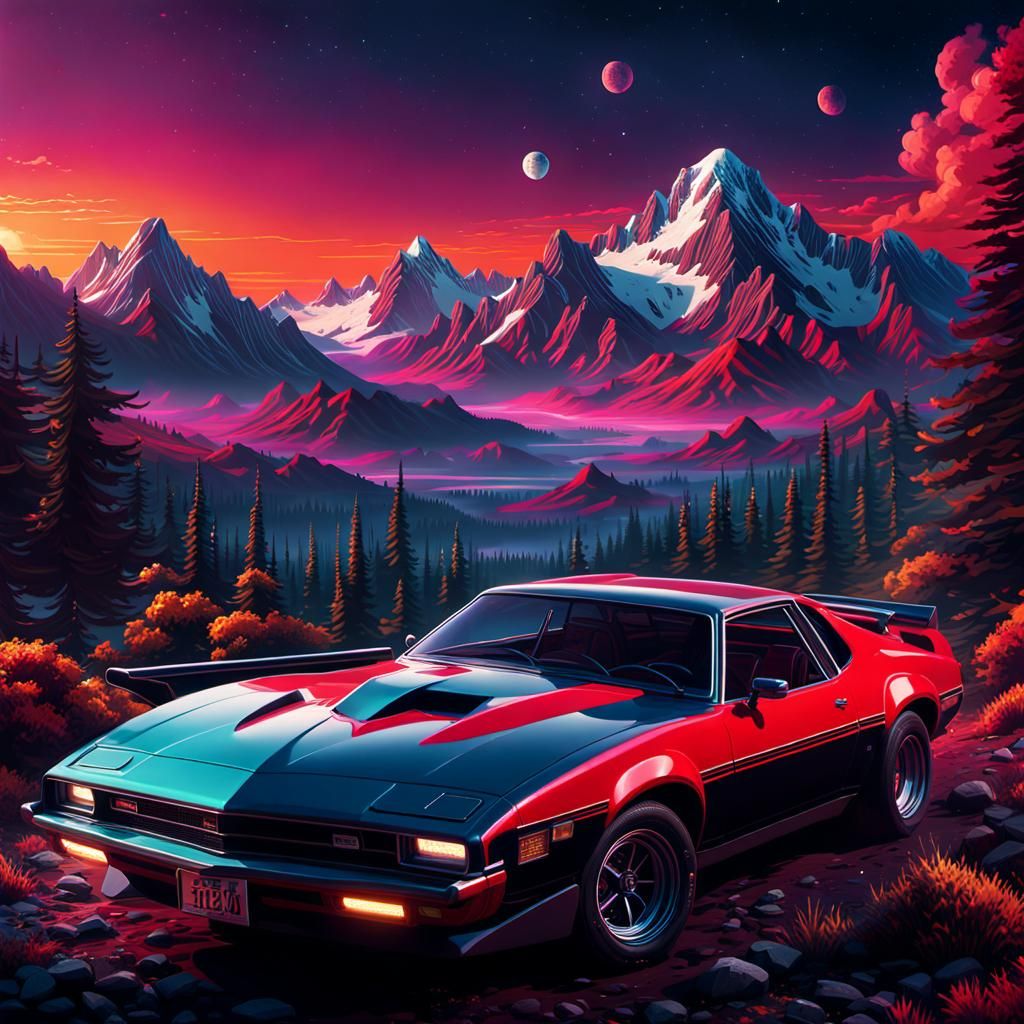 Nostalgic and artistic illustrations inspired by the 1980s a...