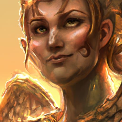 Evil Angel Portrait in Hyperdetailed Splash Art Style