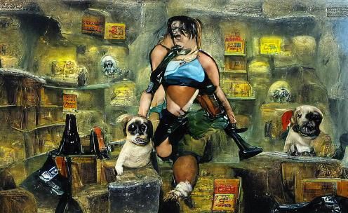 Lara Croft and Pug Heist, Comic Book Art