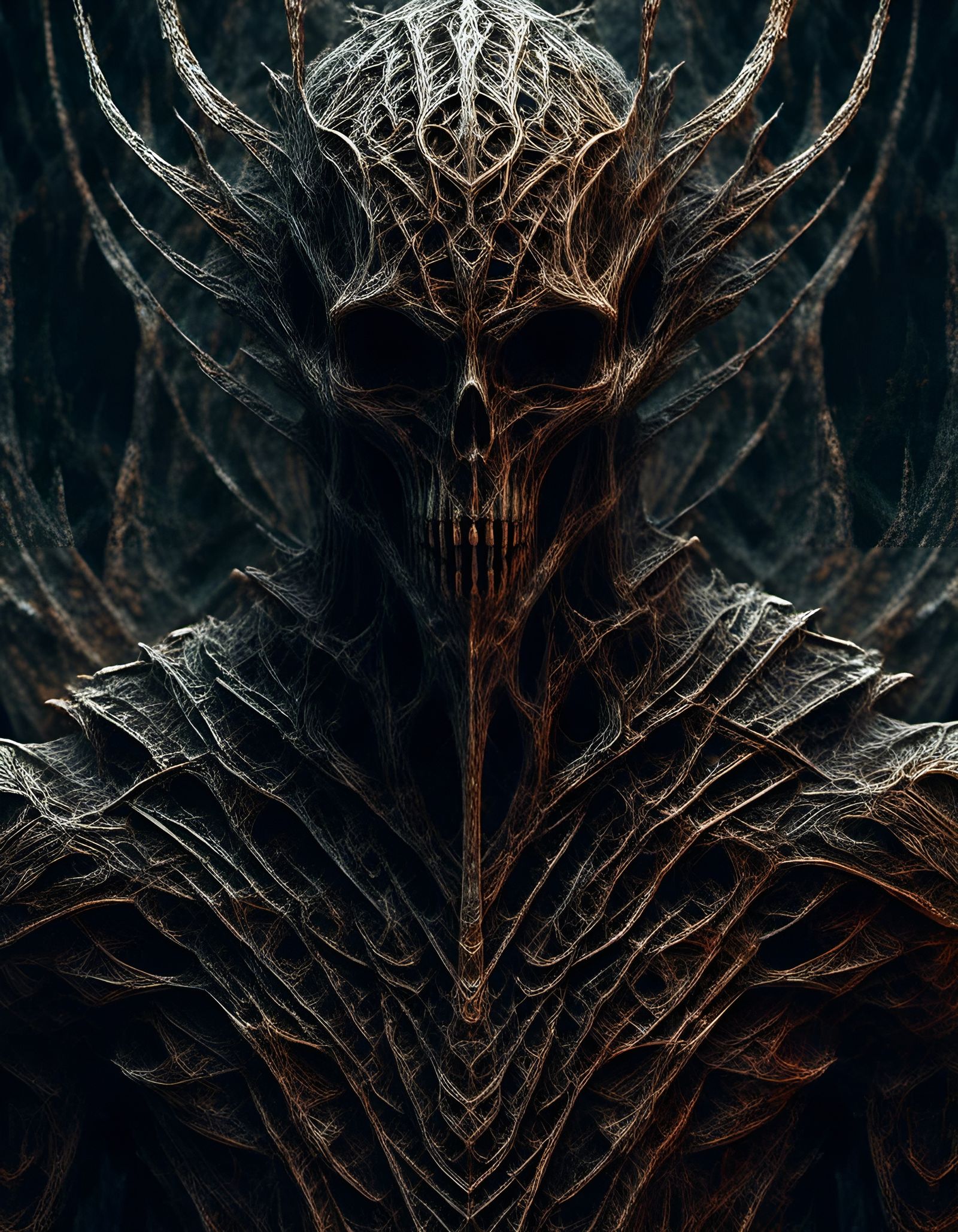 Grim Medieval Warrior in Dark Magic Style