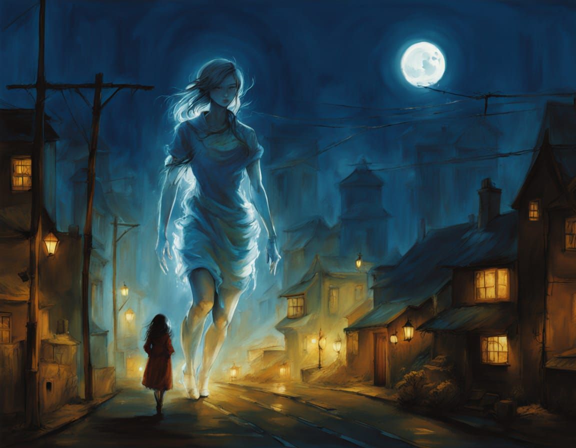 Gestural Ink Wash Silhouettes in Atmospheric Style