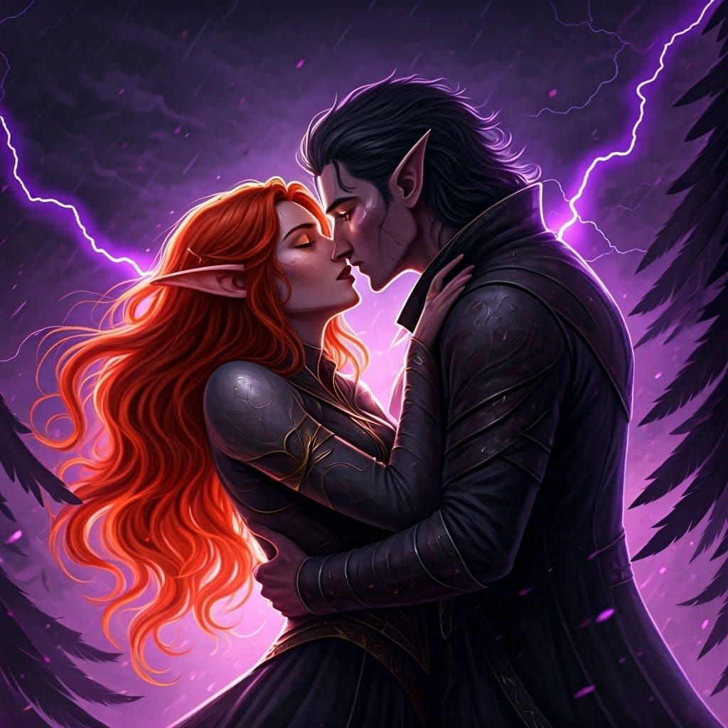 Bryce and Hunt Kiss in Electric Storm