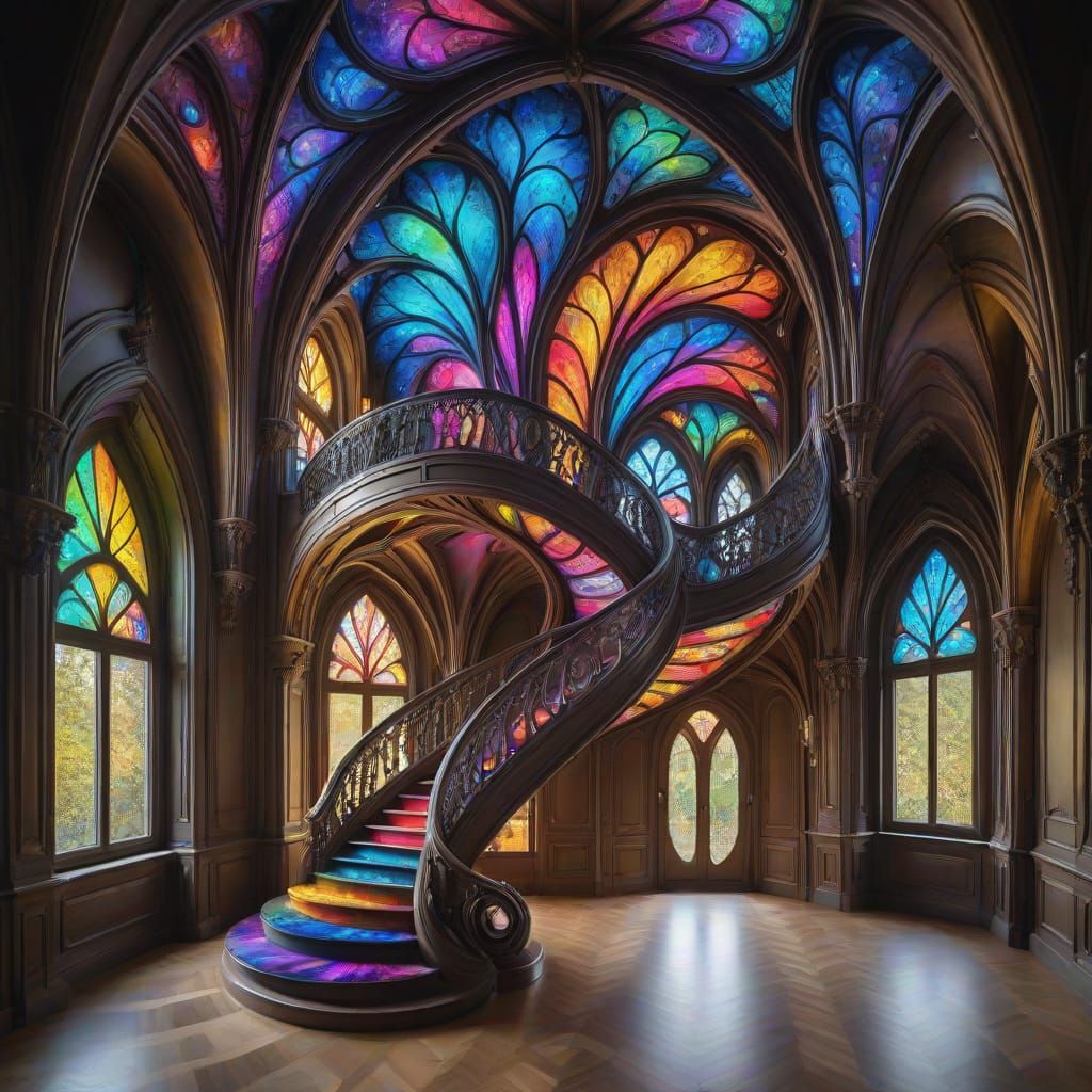 Interior design inside an elf mansion