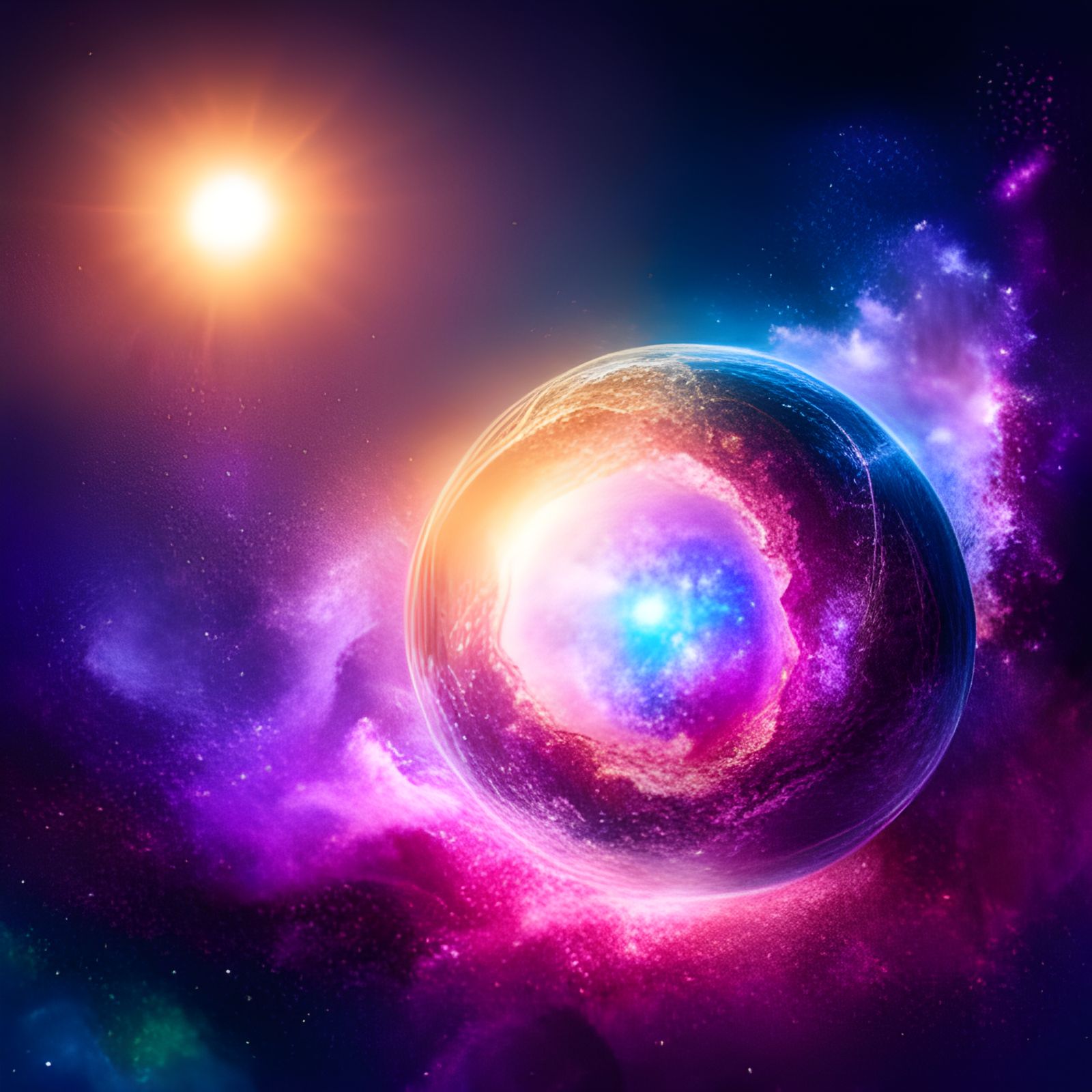 Glistening Gem Galaxy in Space