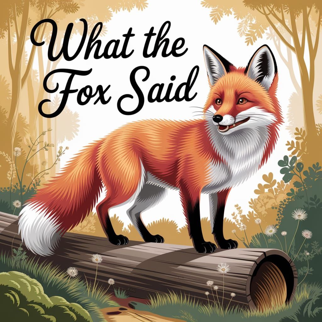 Vibrant Fox in Sunlit Forest with Golden Hues