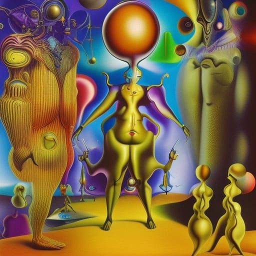 Psychedelic Freud Parade: Surrealist Alien Holiday