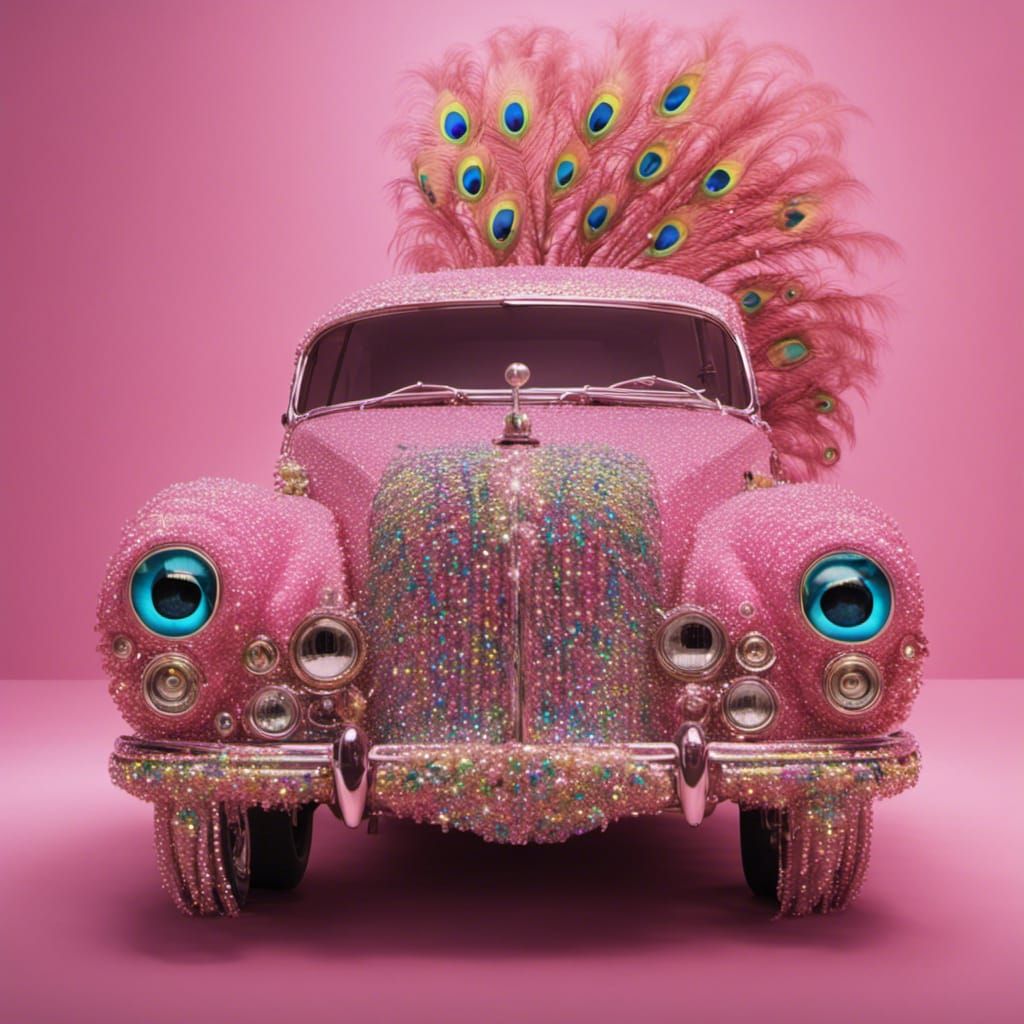 My Pink Car with Eyes