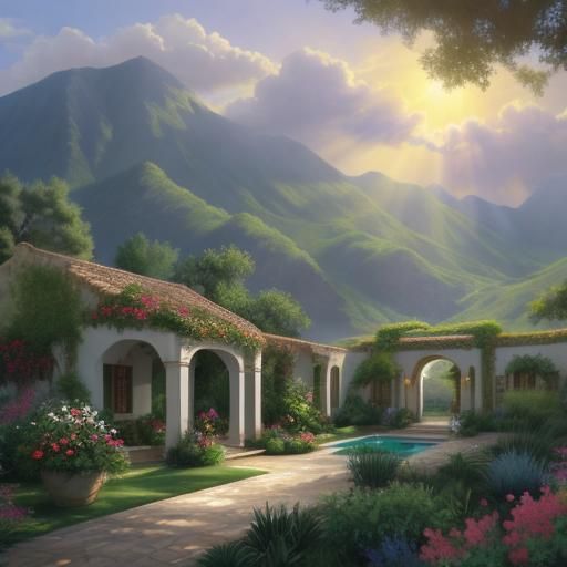 Oasis Villa: Heavenly Sunshine and Divine Beams