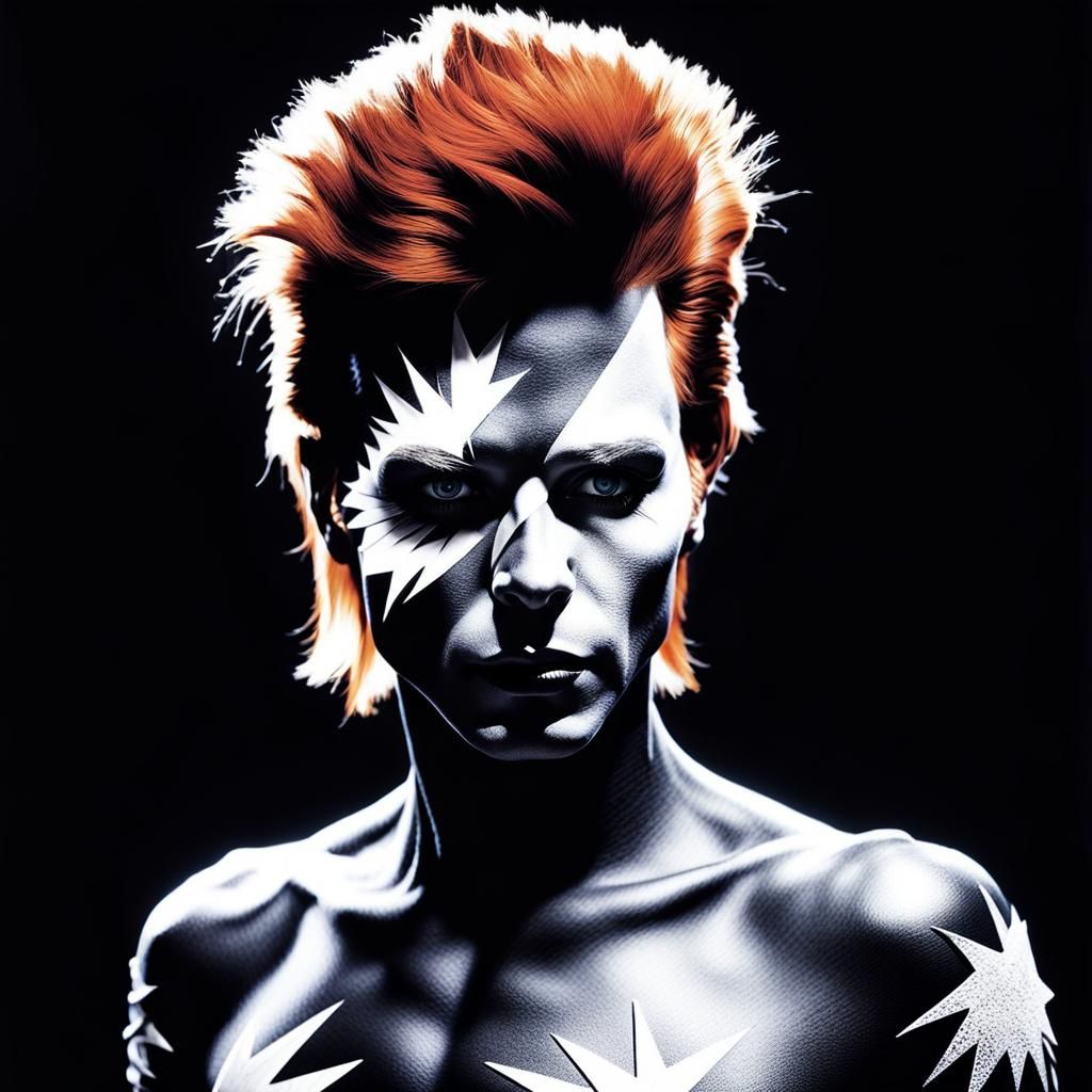 Avant-Garde Photogram: Ziggy Stardust Symbolism